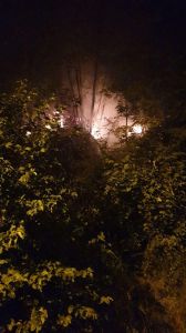 Incendio in località Pietrasanta.