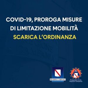 COVID-19, ORDINANZA n. 87: PROROGA DELLE MISURE IN TEMA DI LIMITAZIONI ALLA MOBILIT&Agrave;, LOCALE E INTERPROVINCIALE