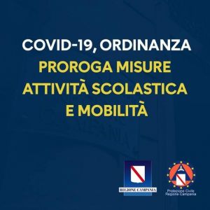 COVID-19, ORDINANZA n. 89: PROROGA MISURE ATTIVIT&Agrave; SCOLASTICA E MOBILIT&Agrave;