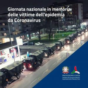 Giornata nazionale dedicata alle vittime del Coronavirus.