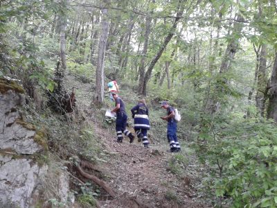 Esercitazione di Protezione Civile per la ricerca dispersi in montagna.