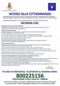 REGOLE DA SEGUIRE IN CASO DI EVENTI FRANOSI.