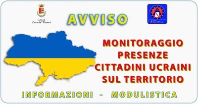 Monitoraggio cittadini ucraini sul territorio