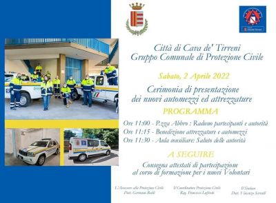 NUOVI MEZZI E VOLONTARI PER LA PROTEZIONE CIVILE COMUNALE