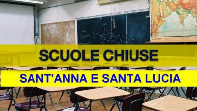 ALLERTA METEO: DOMANI 19 GENNAIO CHIUSE solo le scuole delle frazioni Sant'Anna e Santa Lucia
