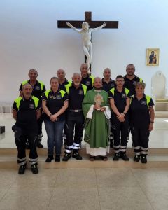 Arrivo della reliquia di San Pio da Pietrelcina Patrono della Protezione Civile.