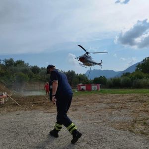 Incendio parco Diecimare.