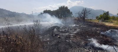 Allarme incendio in localit&agrave; San Felice.