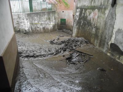 Frana in localit&agrave; Santi Quaranta.