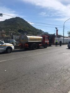 Incendio attivit&agrave; commerciale  in via XXV Luglio