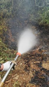 Incendio in localit&agrave; Sant'Antuono.
