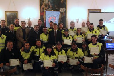 PROTEZIONE CIVILE CAVESE: CONSEGNATI GLI ENCOMI.